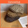 Splicing Design Fashion Leopard Print Pattern Women Casual Beret For Wear Daily