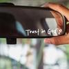 Trust In God Believe In God Rearview Mirror Stickers God Letter Stickers Are Suitable for All Kinds of Cars and Motorcycles