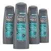Dove Men+Care 2 в 1 Шампунь и Кондиционер Эвкалипт и Береза 4 шт. Натуральное очищающее средство на растительной основе для здоровых волос 355 мл, 4 шт., 355 мл