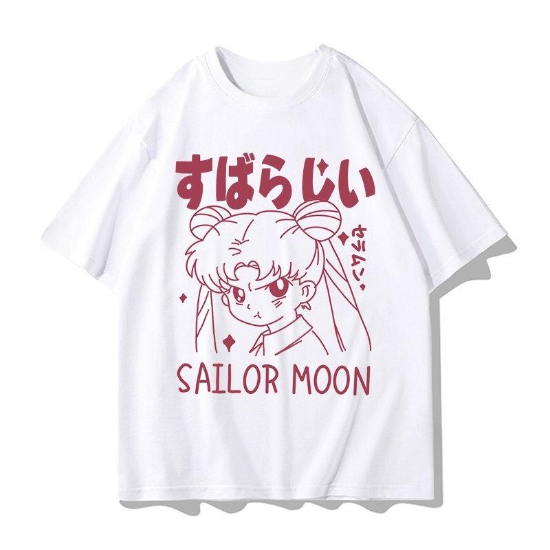 Vintage Anime Sailor Moon Printed Tshirt Unisexs and Womens Tshirt Unisexs Top Sports Tshirt Unisexs Tshirt Summer Tee 2026 New