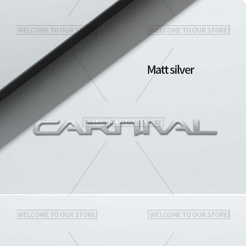 AANA1 3D Car Styling For Kia Carnival Letter Emblem HEV LX EX SX Prestige Badge Metal Stickers Rear Trunk Decals Auto Accessories