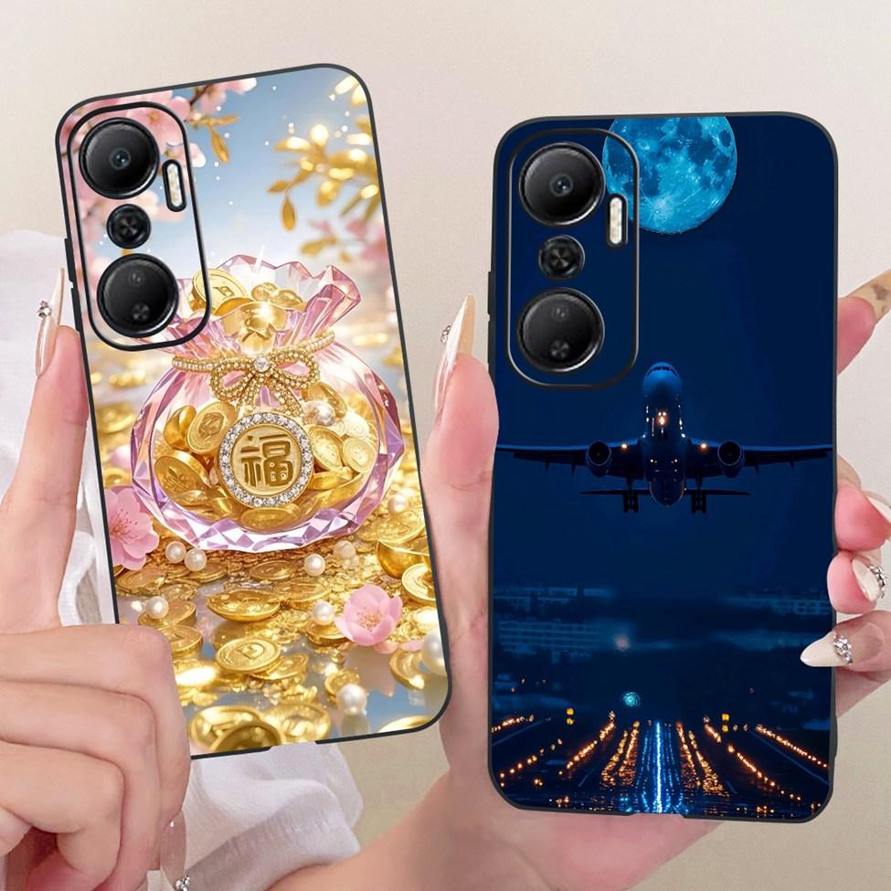 Case For Infinix Hot 20 4G Cover Cute Cat Fashion Butterfly Painted Casing For Infinix X6826 X6826B X6826C