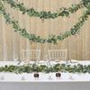 2pcs Artificial Eucalyptus Leaves Greenery Garland Faux Plant Spring White Flowers Berries for Wedding Home Party Decoration