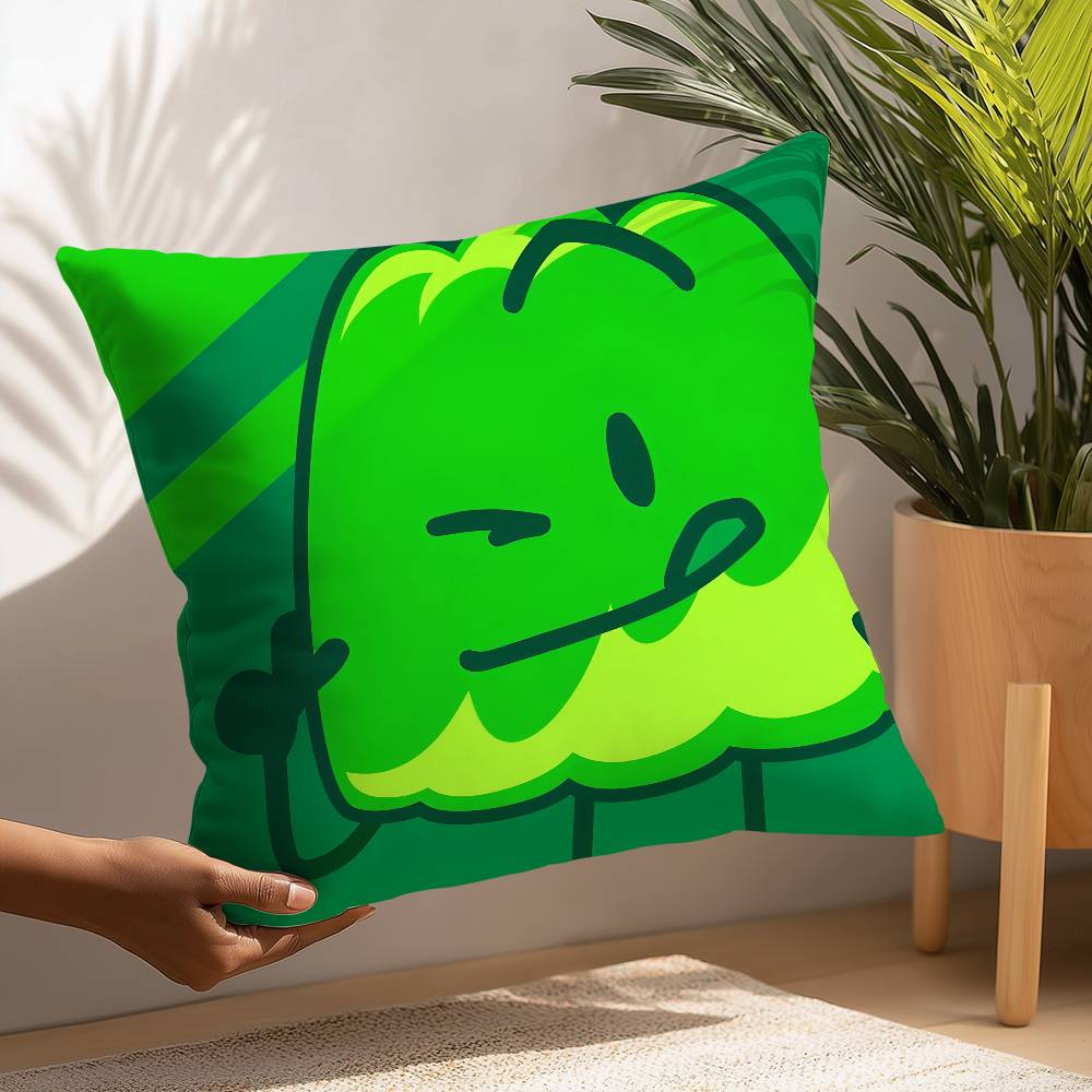 BFDI Битва за Остров Д-Мечты Наволочка Плюшевая ткань Мягкая Наволочка Двусторонняя печать Чехол для подушки Бытовые подарки