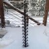 24 Декоративный снежный измеритель в виде снежинки для украшения двора и сада