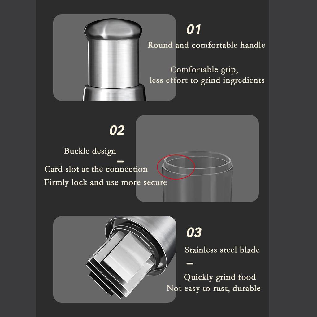 304 Stainless Steel Garlic Press Crusher Kitchen Gadget Cooking Vegetables Ginger Squeezer Masher Handheld Ginger Mincer Tools