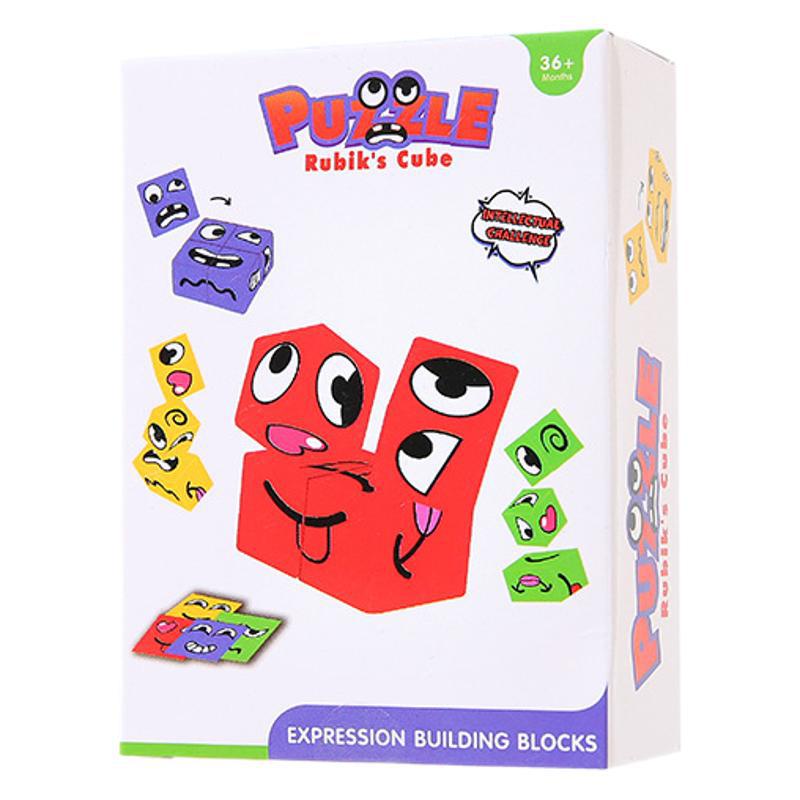 Face-Changing Rubik's Cube: Parent-Child Battle Board Game - Challenging Levels for Kids