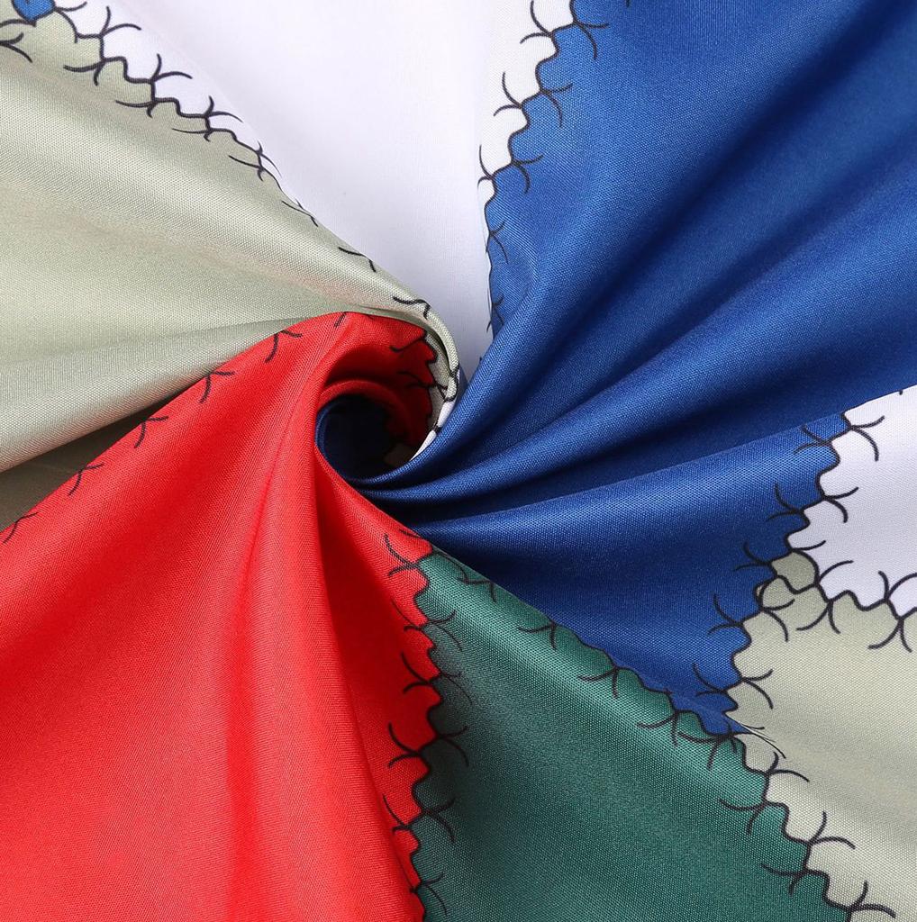 Женское модное повседневное ретро-платье с принтом и v-образным вырезом без рукавов, карманное платье