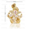 Ceramic Ganesh Idol For Car Dashboard Ganesha Murti Ganpati Idol For Home Decor Puja Lord Ganesh Statue Gift