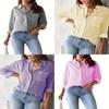 Streetwear Loose Fit Shirt With Long Sleeves For Casual Women