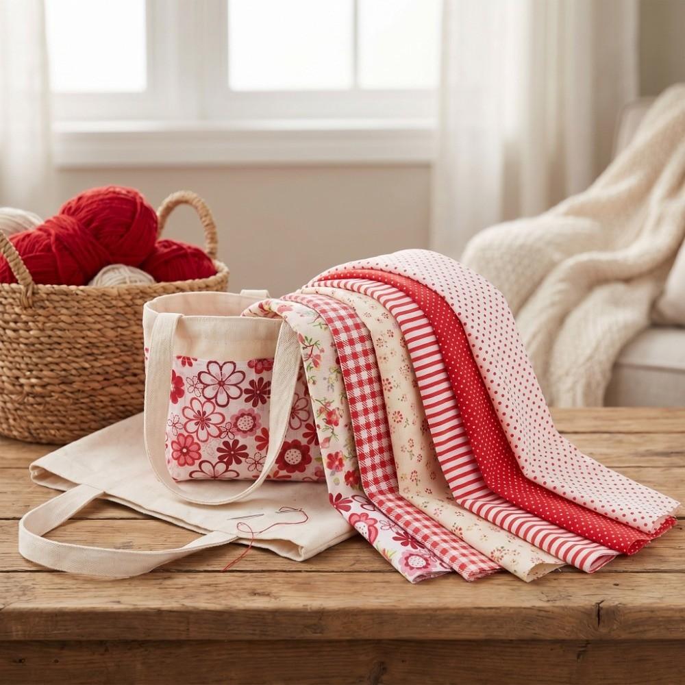 7Pcs Pure cotton material Patchwork Fabric 7 pieces per set Pre-cut Cloth Quilt sewing making