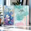 Floral 2025 Agenda Planner Notebook A5 Business Notebook 12 Months Planner Notebook  Office
