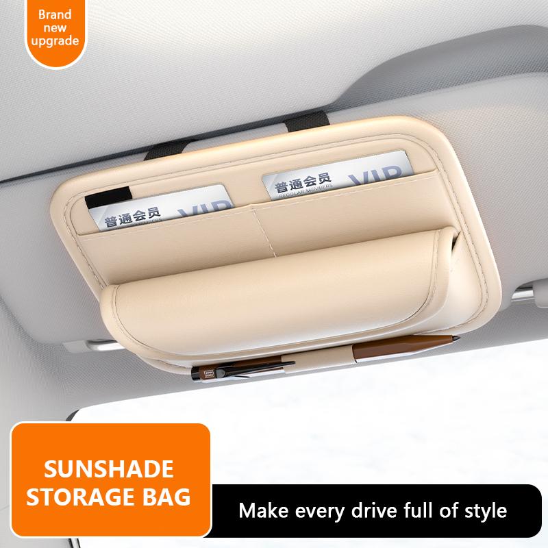 SEAMETAL Роскошный держатель для очков на козырек автомобиля Фланелевый внутренний футляр для очков с защитой от царапин Солнцезащитный козырек Сумка-органайзер для хранения в автомобиле