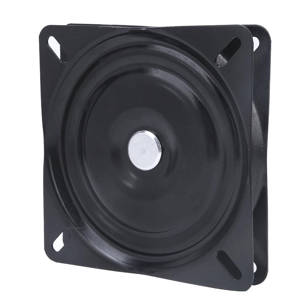 Черный металлический железный поворотный стол для офисных принадлежностей, вращающаяся подставка для дисплея 150 x 150 x 2 мм для поделок