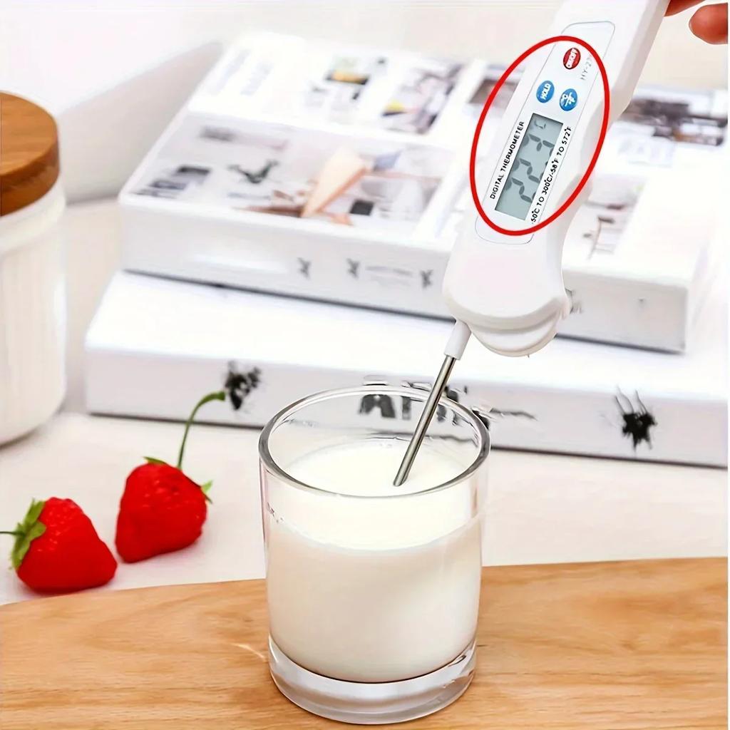 Складной термометр для мяса - магнитный пищевой зонд из нержавеющей стали, водонепроницаемый цифровой кулинарный термометр для барбекю и использования на кухне