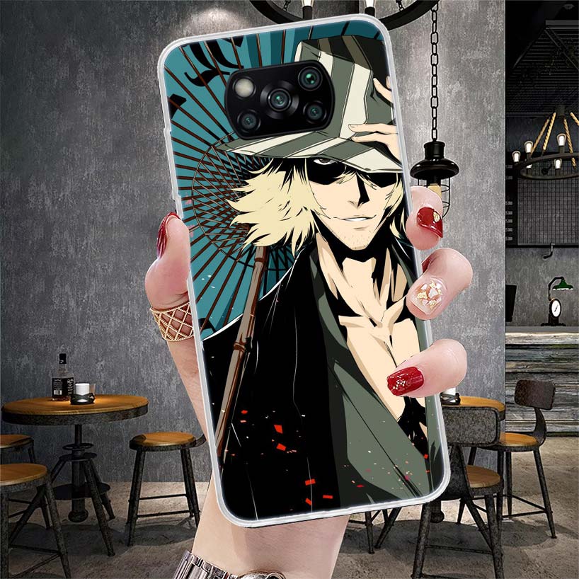 Bleach Кисуке Урахара Мягкий Чехол Для Телефона Для Xiaomi Redmi 15C 15 13C 13 Poco X5 X6 X7 F7 Ultra M7 12C 12 10 10C 9C 9A 9T 9 Fundas P
