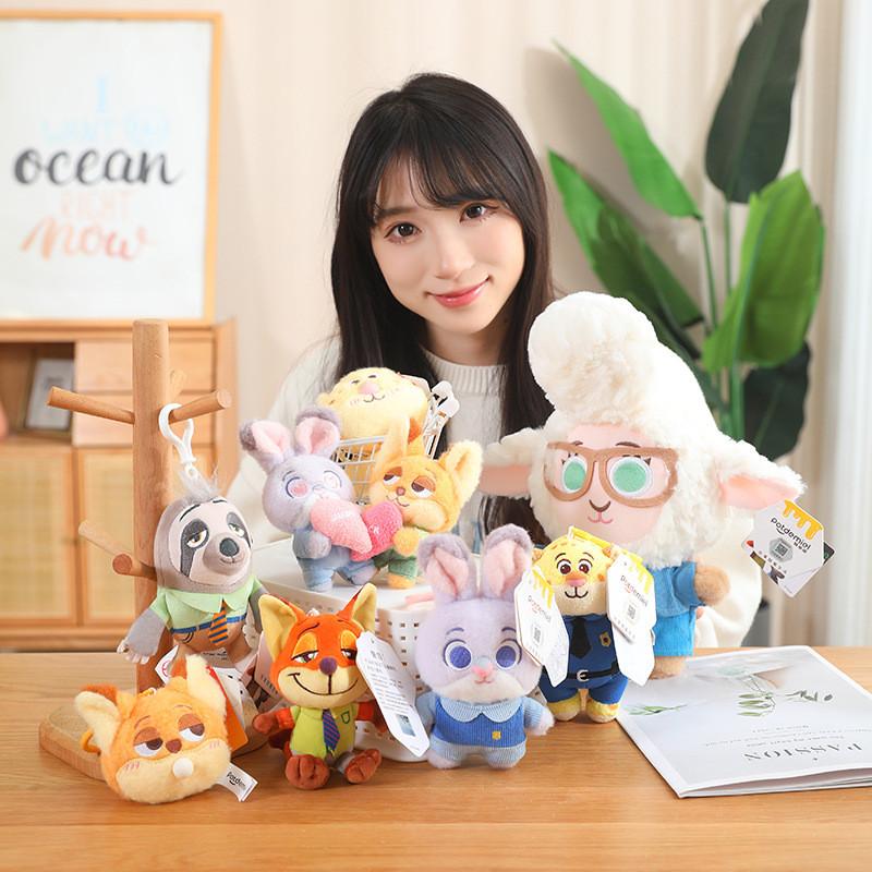 Animal Sweet Zootopia Plush Keychains Featuring Judy And Nick Perfect For Occasion Any