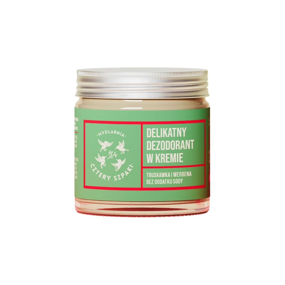CZTERY SZPAKI Gentle Cream Deodorant Strawberry and Verbena, 60 Ml
