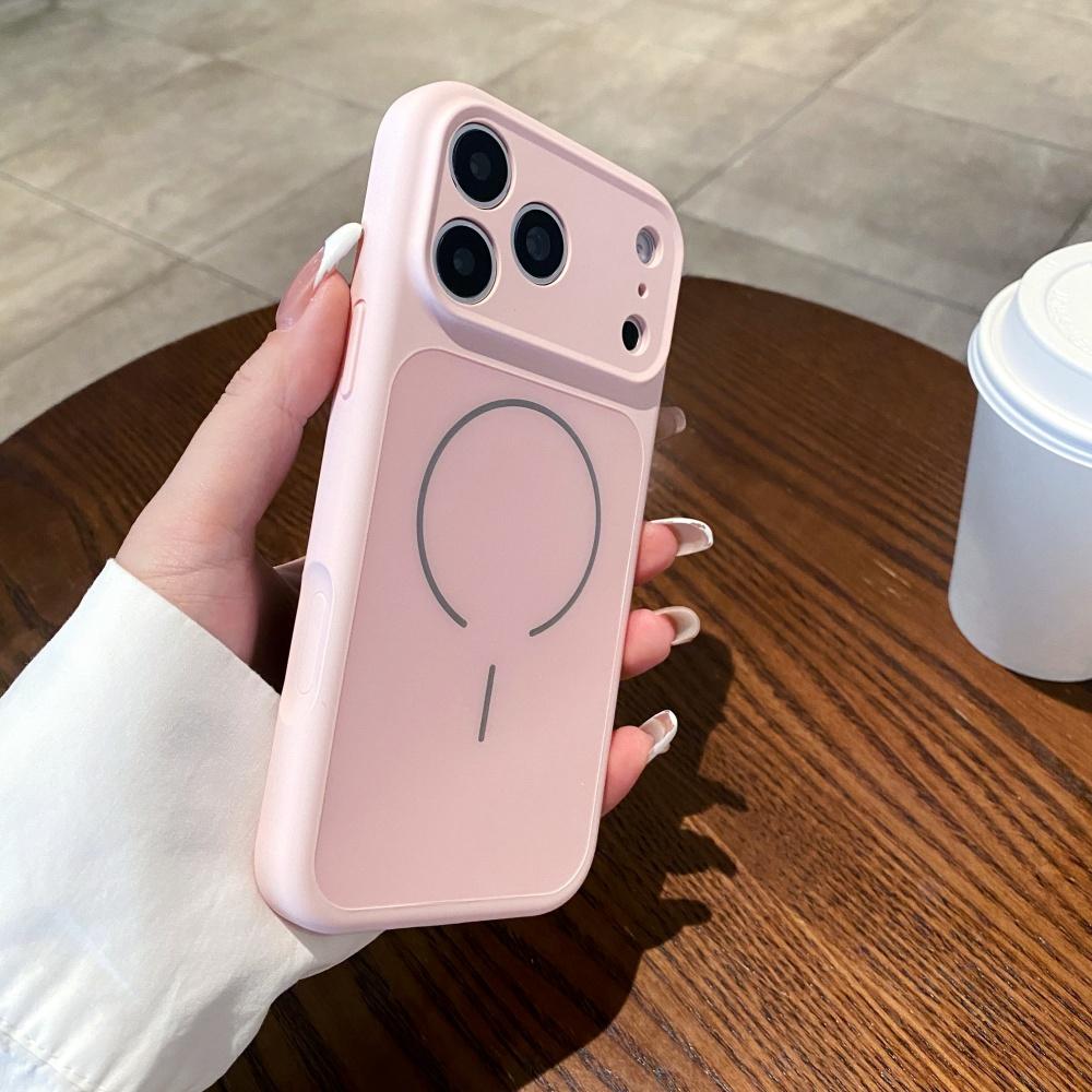 Роскошная Жидкость Для Чехла Телефона Magsafe Для iPhone17 Air 16 15 14 Plus 13 Pro Max Магнитная Беспроводная Зарядка Сплошная Силиконовая Крышка