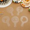 Plastic Coffeeware Pastry Tools Cookies Mould Fancy Drawing Mold Biscuit Mold Coffee Stencil