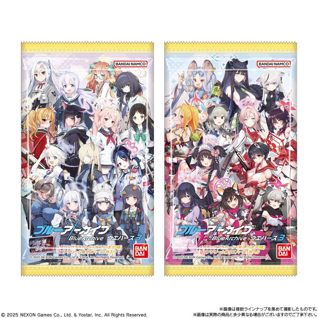 Blue Archive Вафли 3 коробки по 20 штук (конфеты-игрушки)