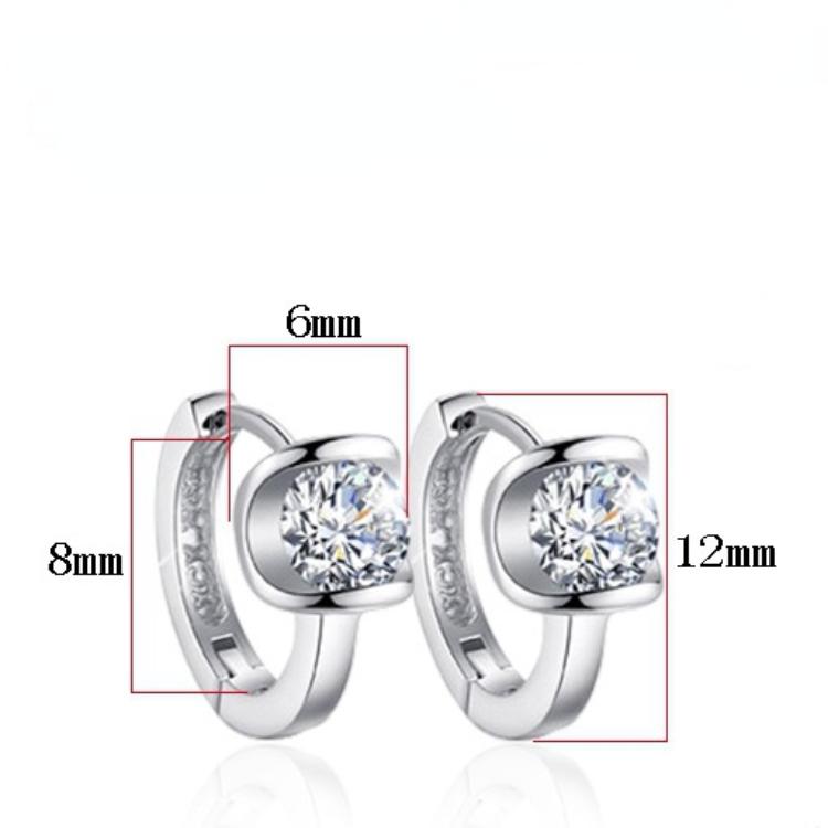Женские корейские модные противоаллергенные 925 посеребренные мини-милые простые серьги-кольца, женские украшения для ушей, серьги, подарки на Рождество