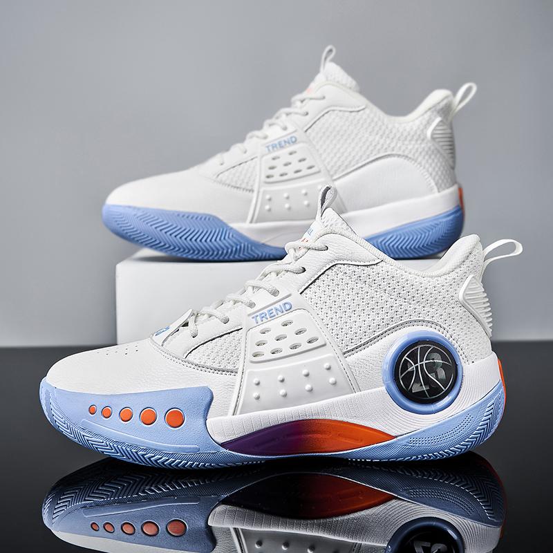 Высококачественные мужские баскетбольные кроссовки для детей и женщин, практичные кроссовки большого размера, мужские амортизирующие межподошвы, резиновая противоскользящая подошва