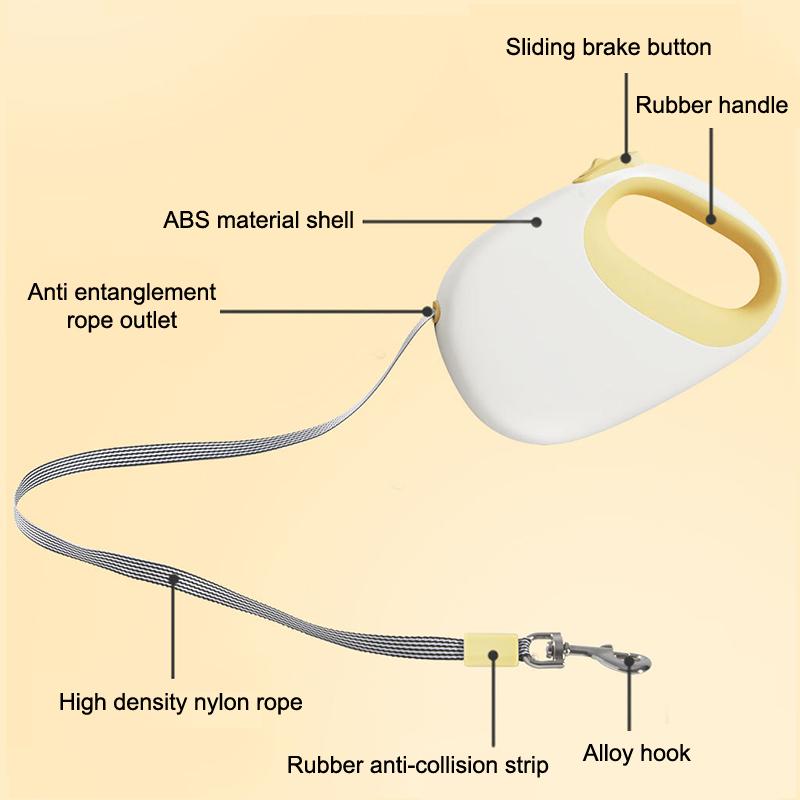 Неспутывающийся выдвижной поводок для собак, прочный, не спутывающийся, против побега, для домашних собак, переносной поводок для прогулок, товары для животных