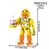 MOOXI Набор для хоррор-игры MOC Кирпичики Киносцены Фигурки медведей Строительные блоки Детские образовательные игрушки для детей Подарок на день рождения