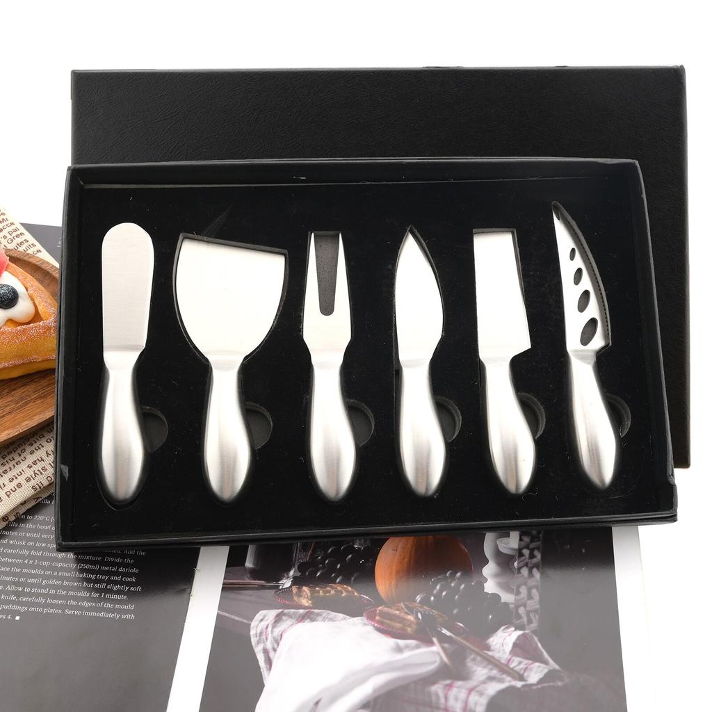 Premium Exquisite 4/6pc Cheese Slicer Cutter Knife Creative Sharp Knife Cheese Kitchen Tool Cake Spatula Butter Knife Cheese Set