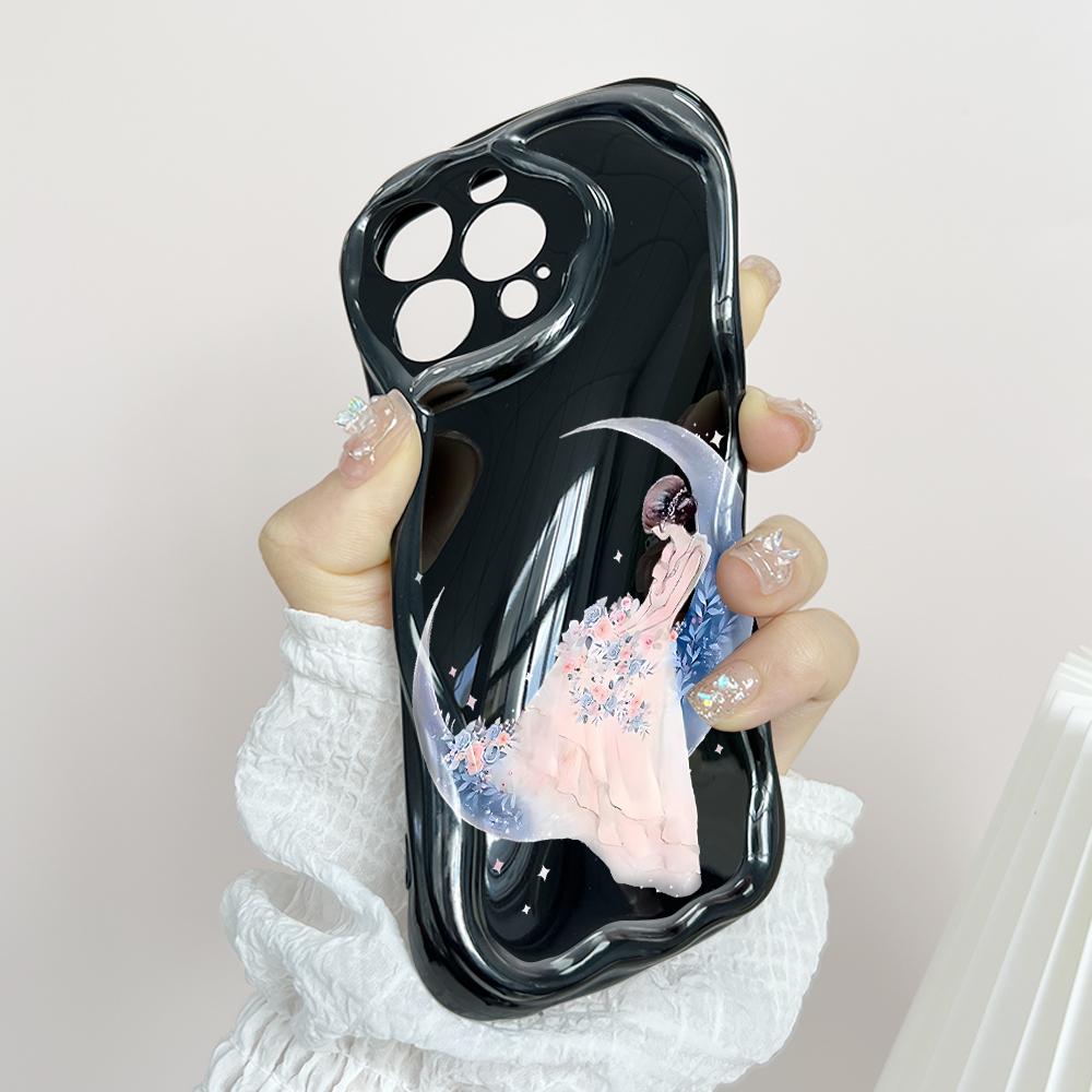 Милый мультяшный узор, кремовая текстура, мягкий силиконовый чехол с волнистыми краями, чехол для телефона Xiaomi Redmi