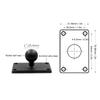1 Inch Ball Mount Universal Aluminum Alloy AMPS Square Plate with AMPS Hole for RAM Mounts B Size Ball Double Socket Arms