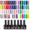 Gel Polish Set Kit 58 Colors 7.5ml Soak Off UV LED Glass Bottle