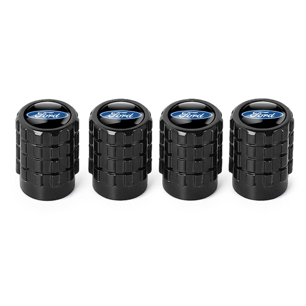 TRR400-4Pcs For Ford Focus Kuga Mondeo Ranger Fiesta Mustang ST Shelby Fusion Edge Car Styling Wheel Valve Caps Stem Cover Accessories