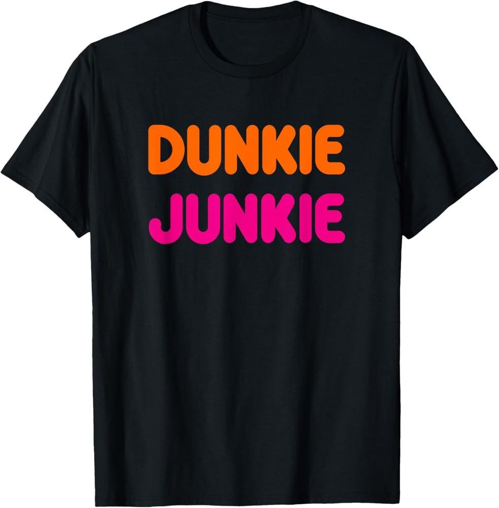 Cool Funny Dunkie Junkie Coffee Love Funny Coffee Saying T-Shirt Unisex T-Shirt