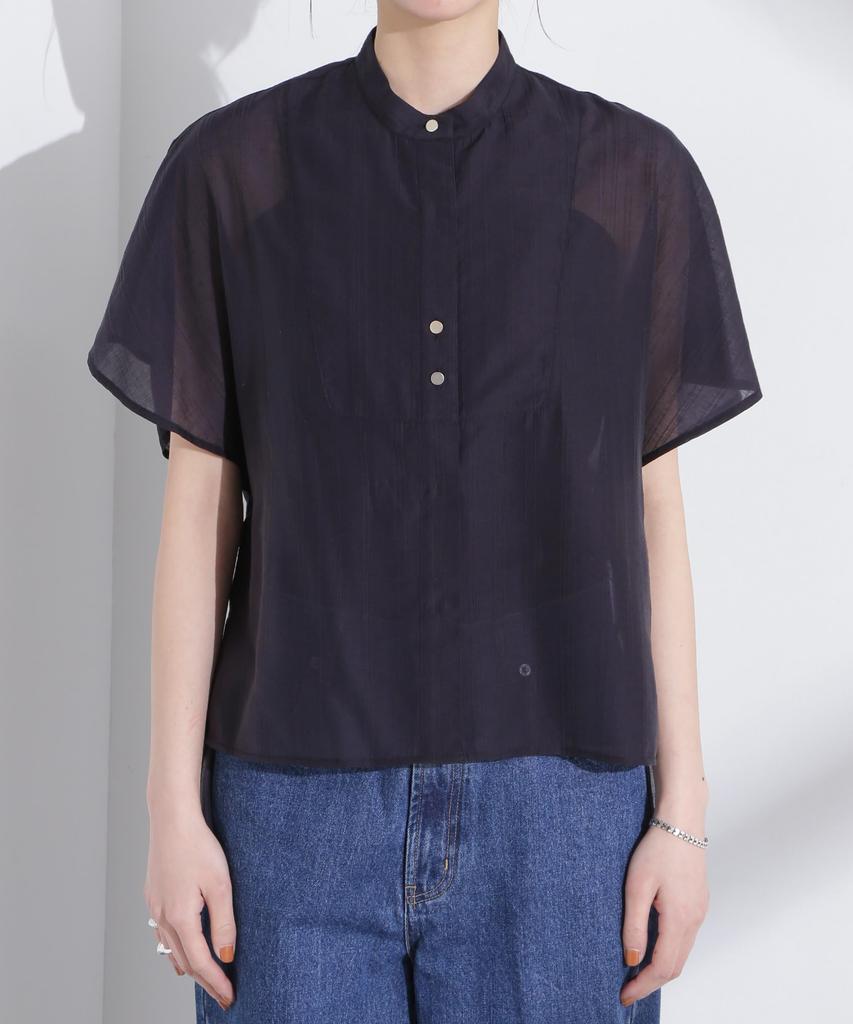 Nano Universe Poncho Design Size F Women's Shirt, 120, Navy, 669-5121311