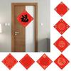 20Pcs Rice Paper Fu Charater Writing Paper Chinese Red Xuan Paper for Spring Festival New Year Decoration