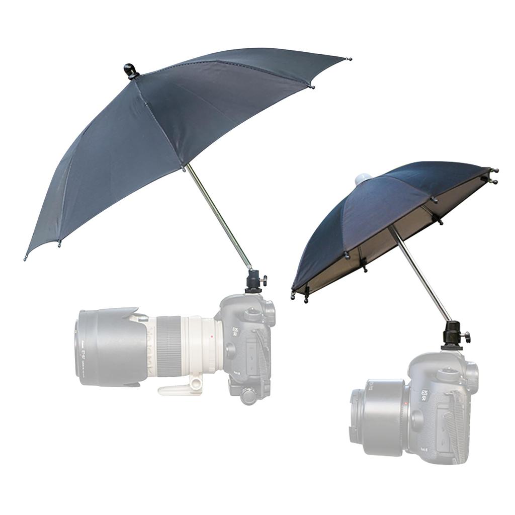 EdisonBrain Camera Hot Shoe 2 Sizes 27cm Adjustable Light Protects Camera from Bird and Photography Accessories Umbrella, (50cm Diameter, Diameter),