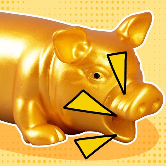 Мультяшная свинка-игрушка для снятия стресса, мягкая отскакивающая сжималка, забавная игрушка с кричащим звуковым эффектом, розыгрыш, игрушка-антистресс на День смеха