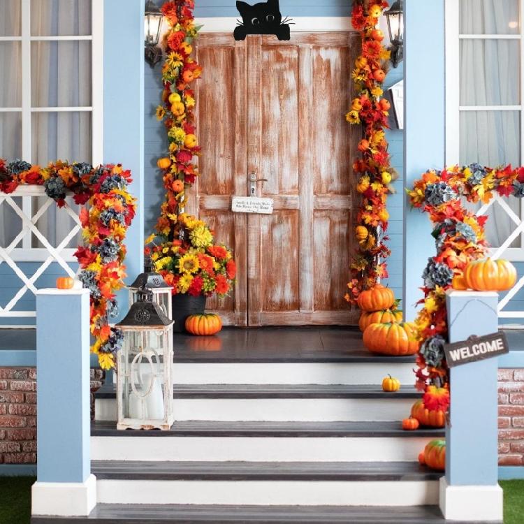 Practical Sturdy Metal Cats Door Ornament Wall Hanging Decoration Accessory for Celebratory and Everyday Setting