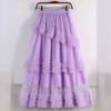 Long Womens Cake Skirt Mesh With Large Aline Skirt And Half Body Skirt