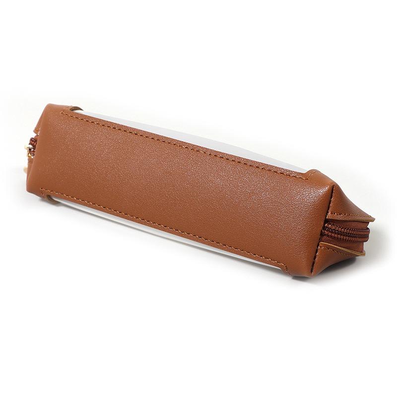 Прозрачный пенал из ПУ-кожи с окошком - 3D пенал для канцелярии и косметики, Портативный бокс для хранения