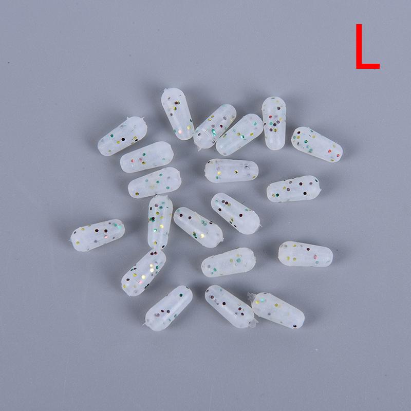 20 шт. мягкие бобы, космическая установка, рыболовная поплавковая пробка, буферные бусины для ловли карпа