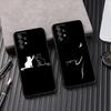Забавный Милый Кот Лайн-Арт Чехол для Телефона Для Samsung Galaxy A57 A56 A37 A55 A36 A26 A54 A52 A35 A34 A25 A17 A16 A15 A07 A06 Мягкий Чехол
