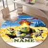 Personalized S-Shrek Round Chair Office Rug - Perfect for Mat, Office Chair & More - Ideal Gift for Birthdays and Holidays