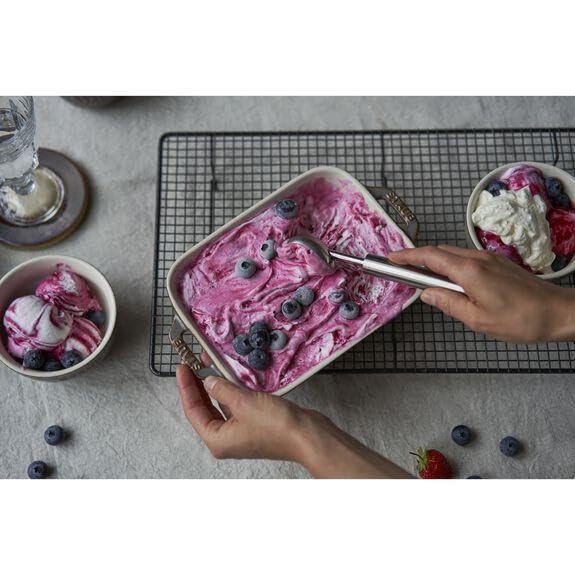 STAUB Блюдо античное серое 20 x Керамическое блюдо для запекания киша, термостойкое, пригодное для использования в духовке, микроволновой печи, японское винтажное цветное блюдо "Прямоугольное 16 см" [Авторизованный