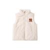 New MLB New York Yankees Down Vest Unisex Ecru 3ADVB0326-50CRS