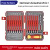 Электрический изолированный набор отверток 29-в-1 – Крестовые, Плоские и Треугольные головки