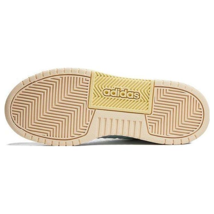 Adidas Neo 100Дб Lifestyle Нескользящие Прочные Легкие Низкие Кеды Женские Кроссовки Белый Желтый IF5590