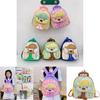Cartoon Childrens Backpack With Animal Pattern And Padded Shoulder Straps For Kindergarten School Use